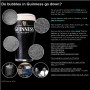 Do bubbles in Guinness go down?